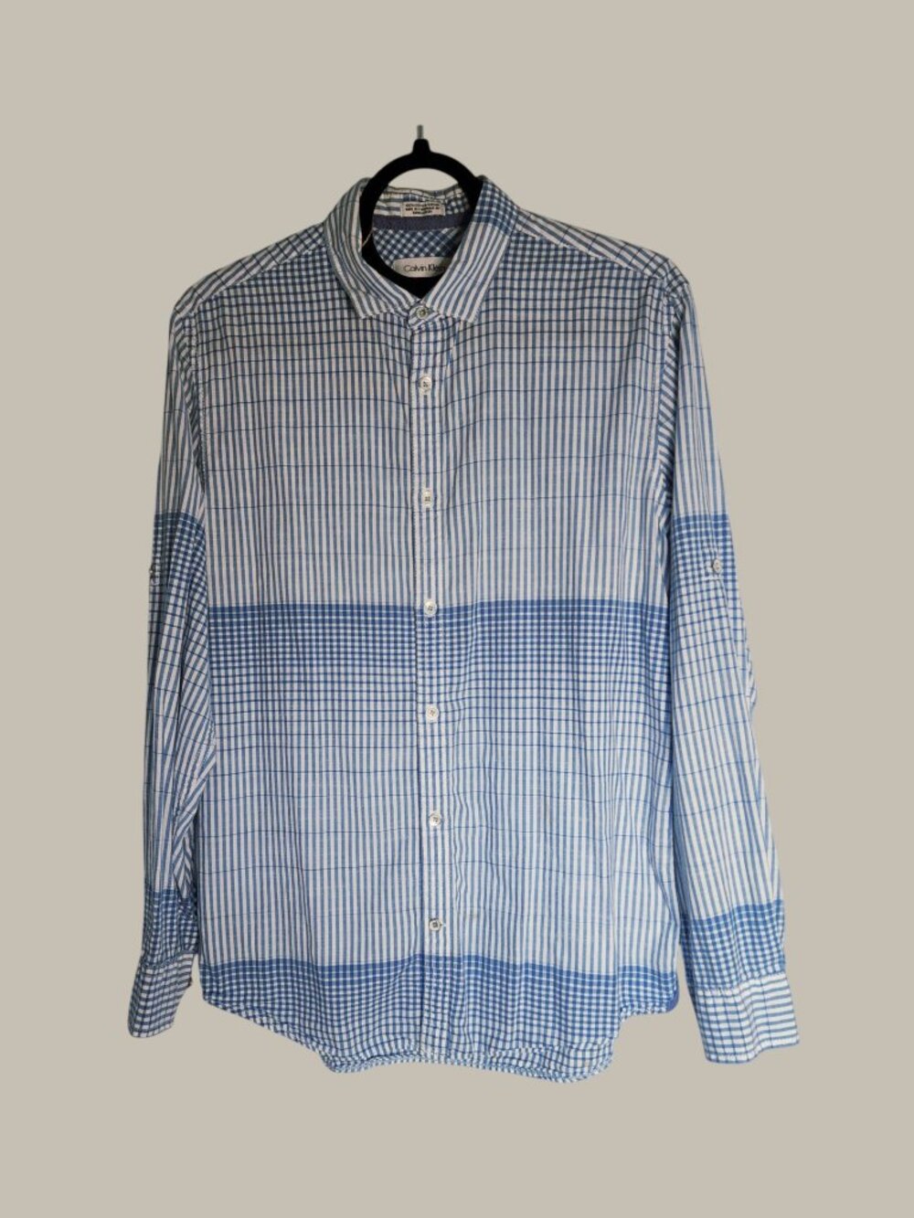 Calvin Klein Mens Button-down Longsleeve - Small